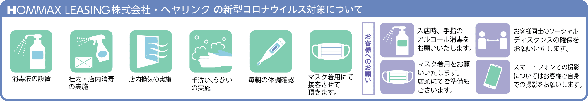 新型コロナウイルス対策について